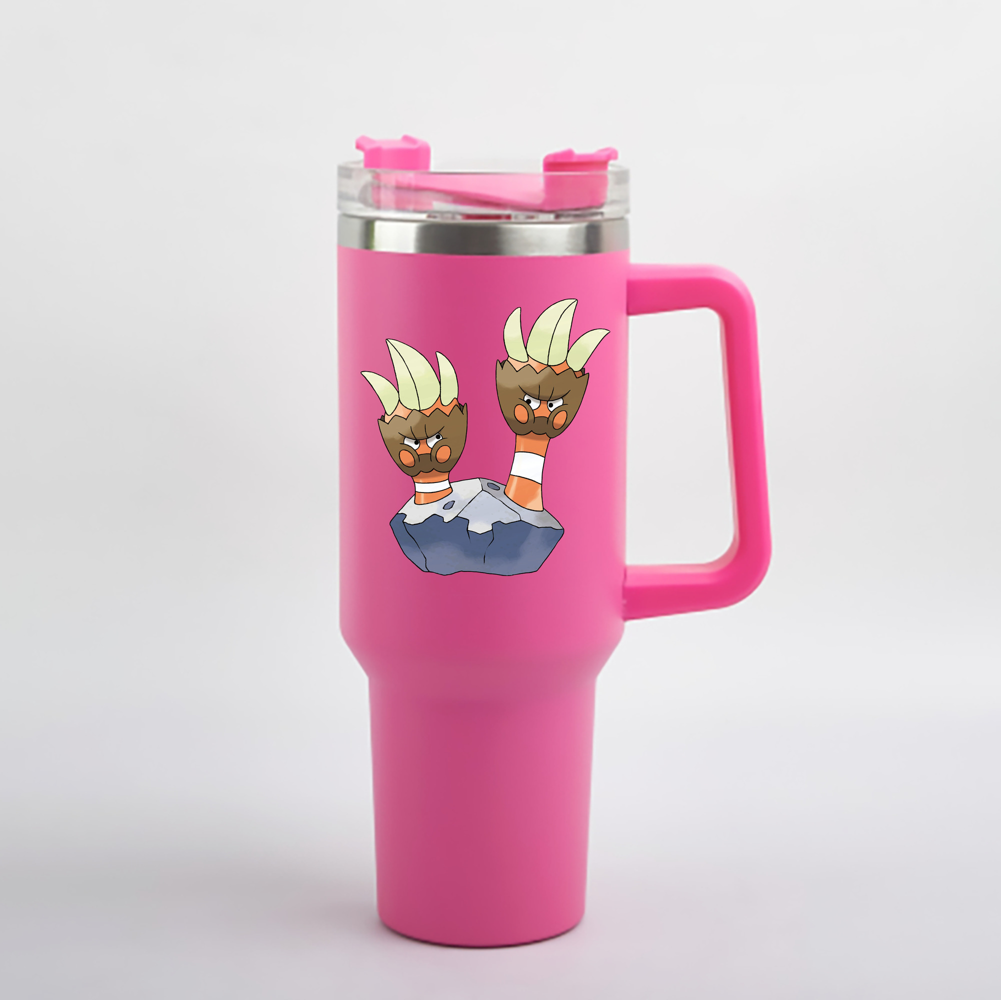 （画像用） ポケットモンスター Pokémon 1200mL車用タンブラー - クリスタルステッカー（プラスチックストロー付き）